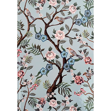 Книга для запису А4, 96 арк. клітинка,  Birds&Flowers пастель