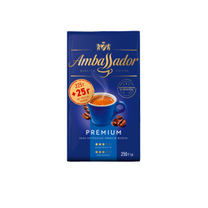 Кава мелена, AMBASSADOR PREMIUM, вак.уп. 250г