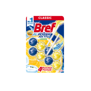 Туалетний блок BREF 2*50г Сила актив Лимон Дуопак