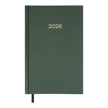 Щоденник датов. 2026 SIMPLE, A5,зелений , бумвініл