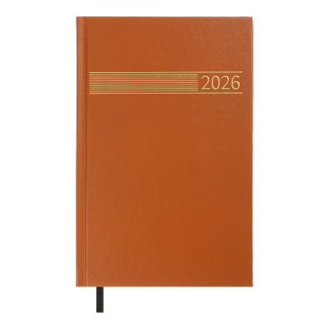 Щоденник датов. 2026 TIME, A5, коричневий, бумвініл
