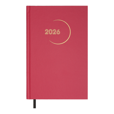 Щоденник датов. 2026 MADAM , A5, малиновий, бумвініл