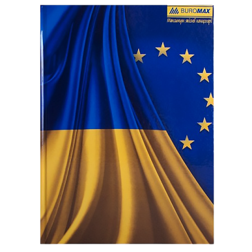 Книга для запису А4, 96 арк. клітинка, UKRAINE асорті