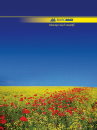 Книга для запису А4, 96 арк. клітинка, UKRAINE квіти асорті #5