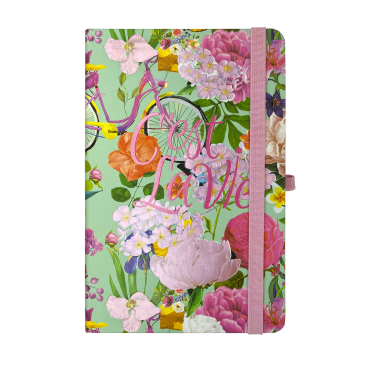 Книжка записна TROPICAL, на гумці, 96 арк., кліт., бірюзова