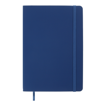 Книжка записна TOUCH ME, А5, 96 арк. кліт.  шт.шкіра, синя