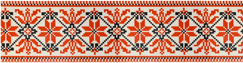 Скотч пакувальний PATRIOT, 48мм x 35м, ВИШИВАНКА червоний #2