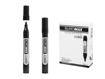 Маркер водостійкий, JOBMAX, 2-4 мм, чорний