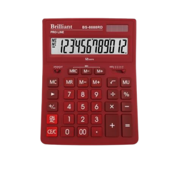 Калькулятор BS-8888RD 12р., 2-живл.