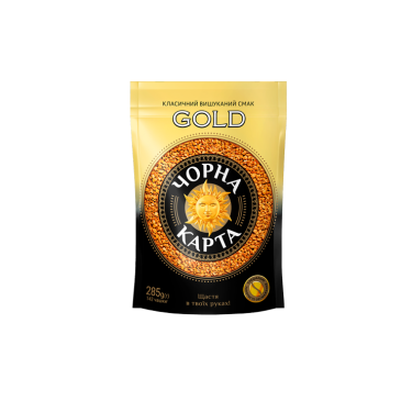 Кава розчинна Чорна Карта Gold, пакет 285г