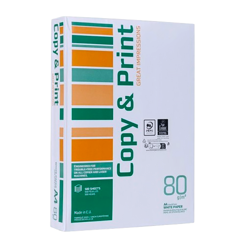 Папір А4 COPY & PRINT 80g 500аркушів Клас С #1