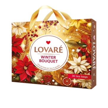Чай асорті «WINTER BOUQUET» 30 шт. (6 видів по 5 пак,) LOVARE