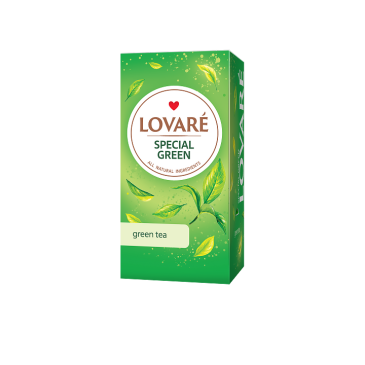 Чай зелений 1.5г*24, пакет, "Special green", LOVARE