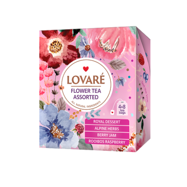 Чай квітковий 1.5г*32, пакет, асорті, LOVARE