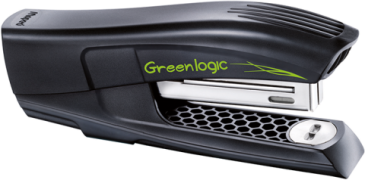  Степлер GREENLOGIC, пластиковий, 25л., (скоби №24/6; 26/6), чорний