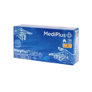 Рукавички нітрилові MediPlus NitryPlus 3,7 г Сині 100 шт