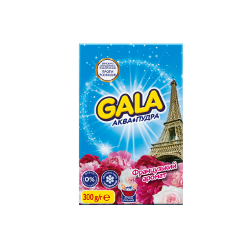 Порошок пральний ручне пран. для кольорових речей GALA 300г Аква-Пудра Французький аромат